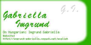 gabriella imgrund business card